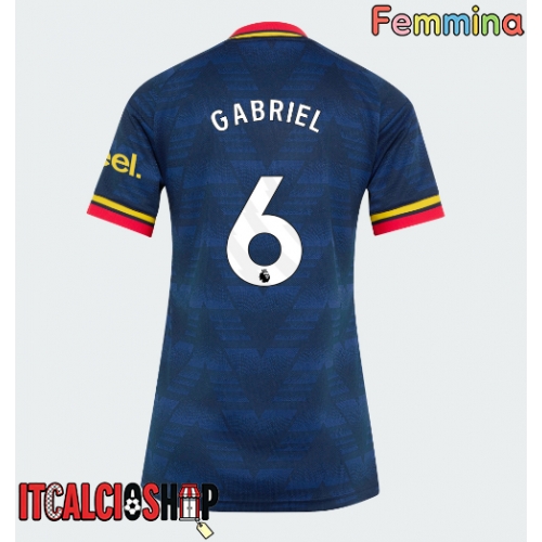 Arsenal Gabriel Magalhaes #6 Seconda Maglia Femmina 2026-27 Manica Corta